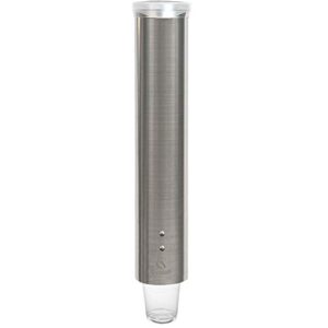 Brio Moderna UV Self Cleaning Bottleless Water Cooler Dispenser with Filtration & Avalon Stainless Steel Adjustable Pull Type Cup Dispenser, 4-10 oz Cups, Dent Proof, Fingerprint Resistant