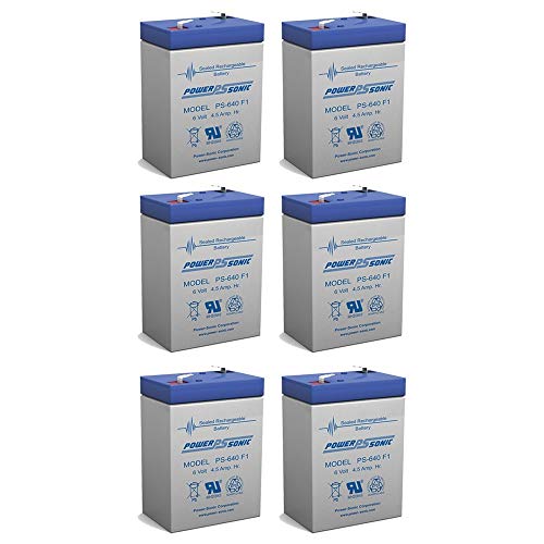 Power Sonic 6V 4.5AH Battery Replacement for Carpenter Watchman 713526-6 Pack