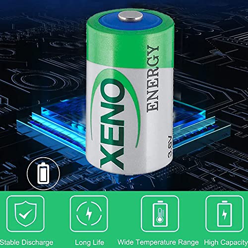 YICUAA XL-050F Lithium Battery 1200mah ER14250 3.6V 1/2AA Lithium Standard Battery Button, 5 Pack