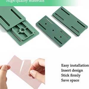 16 Pcs Self-Adhesive Desktop Socket Fixer, 2023 New Adhesive Punch Free Socket Holder, Premium Wall-Mounted Plug Fixer Sticker Desktop mountable Plug-in Socket Fixer Bracket Stand