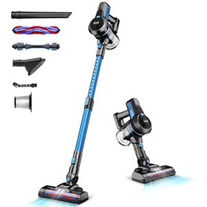 inse cordless vacuum cleaner, 6-in-1 powerful stick vacuum, rechargeable vacuum cleaner with 2200mah battery up to 45 mins runtime, lightweight handheld vacuum for home hard floor carpet pet hair-n6s