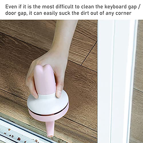 1 Set Vacuum Cleaner Portable Effective Mini Low Noise Keyboard Cleaner for Household Cartoon Cleaner Small for Daily Life