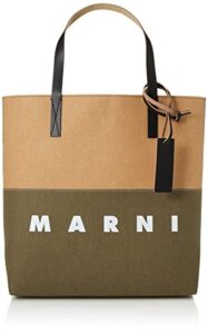 marni(マルニ) tote bag, musk+sandstorm+black