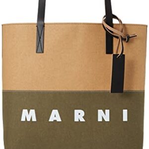 MARNI(マルニ) Tote Bag, Musk+Sandstorm+Black