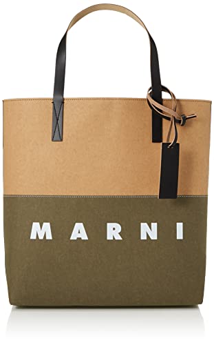 MARNI(マルニ) Tote Bag, Musk+Sandstorm+Black