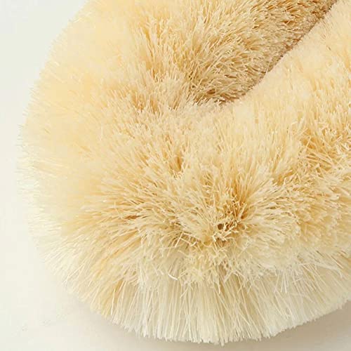 Japanese Tawashi Soft Bath Scrub - Sisal Fiber Body Brush with Rope Handles - Product of Japan