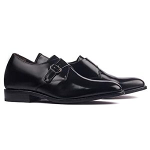 masaltos height increasing shoes for men. be taller 7 cm / 2.75 inches. model dallas (black, numeric_10_point_5)