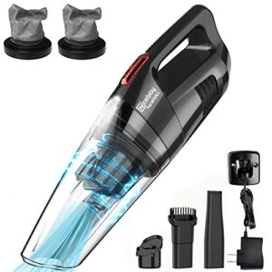 whall handheld vacuum cordless, 8500pa strong suction hand held vacuum cleaner with led light, lightweight mini car vacuum cordless rechargeable, portable hand vacuum wet dry for car, home and pet