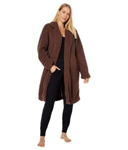 pj salvage womens loungewear cozy duster duster bathrobe, cocoa, medium-large us