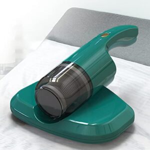 Nsxcdh Bed Vacuum Cleaner, Handheld Deep Mattress Vacuum Cleaner with 6,000 Per Minute Agitation & 2 Modes, Washable Filter, Clean for Bedding Carpet Sofa (Green White)