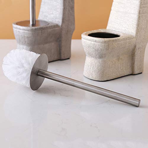 ZAAHH Toilet Brush Cute Toilet Brush with Long Handle and Ceramic Base for Easy Storage of Toilet Brush Set That Improves Space Utilization Toilet Bowl Brush (Color : F)