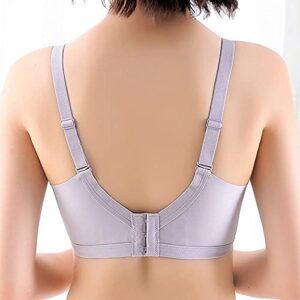 Women Sexy Lace Without Steel Ring Large Size Seamless Full Cup Underwear Strapless Bra for Women (Grey, 42)