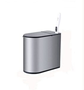 wenlii stainless steel smart trash can waterproof with cover toilet brush trash bin top brand luxury business