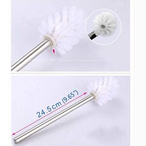 Toilet Brush Toilet, Toilet Brush Holder Toilet Brush and Holder Wall-Mounted Toilet Brush and Holder Stainless Steel Toilet Brush Set Bathroom Toilet Long ma Bathroom Accessories