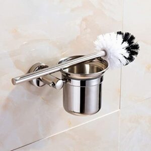 Toilet Brush Toilet, Toilet Brush Holder Toilet Brush and Holder Wall-Mounted Toilet Brush and Holder Stainless Steel Toilet Brush Set Bathroom Toilet Long ma Bathroom Accessories