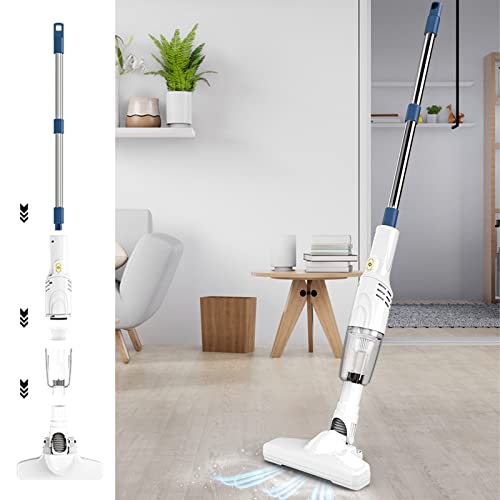 30 Mins Long Runtime Handheld Cordless Stick Household Vacuum - Portable USB Charging Strong Suction Powerful Lightweight Cordless Vacuum Cleaner for Home Carpet Hardwood Floor Pet