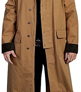 Scully Rangewear Men's Long Canvas Duster Brown X-Large RW107 BROWN