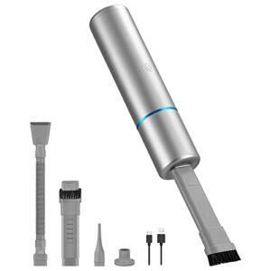 nozaya mini cordless handheld vacuum cleaner – usb rechargeable, gray