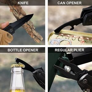 Gifts for Men Dad Him, Pocket Knife Multitool, Father Day Anniversary Birthday Gifts, Unique Camping Hunting Fishing Gift Ideas for Husband Him Boyfriend Father, Cool Gifts, EDC Hiking Folding Knife