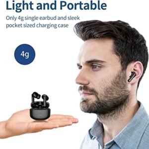 A40 Pro Wireless Earbuds, 50Hrs Playtime Bluetooth Earbuds Built in Noise Cancellation Mic with Charging Case, Bluetooth Headphones with Stereo Sound, IPX7 Waterproof Ear buds for iPhone and Android