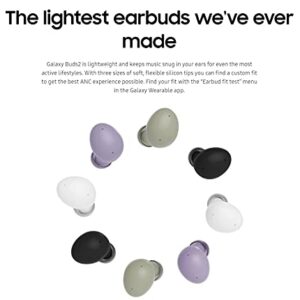 SAMSUNG Galaxy Buds2 True Wireless Earbuds Noise Cancelling Ambient Sound Bluetooth Lightweight Comfort Fit Touch Control, International Version (Graphite)