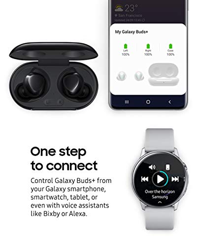 Samsung Galaxy Buds Plus, True Wireless Earbuds Bluetooth 5.0 (Wireless Charging Case Included), Black – US Version