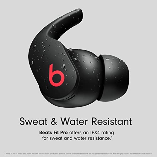 Beats Fit Pro True Wireless Noise Cancelling in-Ear Headphones - Black (Renewed), MK2F3LL/A