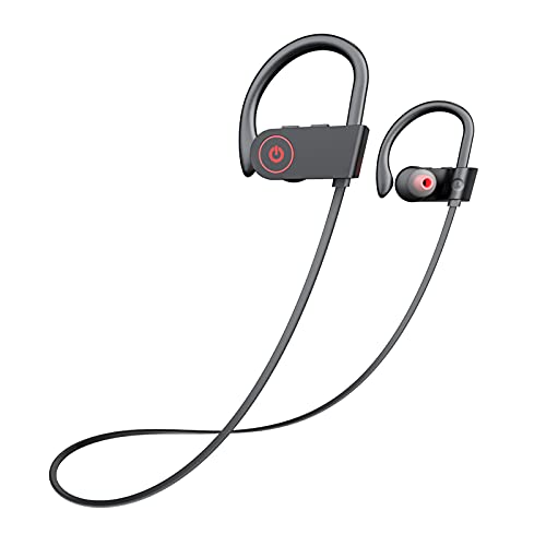 Bluetooth Headphones, Sport Headphones HD Bass+ Sound Wireless Headphones with IPX7 Waterproof Bluetooth V5.3 Running Headphones with 15H Playtime, Sound Isolation Headphones