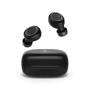 abramtek smallest true wireless earbuds, e8 mini bluetooth 5.0 headphones, tiny usb-c charging case, ipx7 waterproof, stereo earphones for sports workout