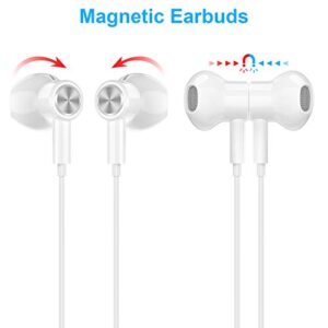 TITACUTE USB C Headphones for Galaxy S20 FE S23 Ultra Noise Cancelling Type C Earphone Magnetic Wired in Ear Headphone with Mic Stereo Earbuds for Samsung S21 S22 A53 Z Flip Pixel 6 7 6a OnePlus 11