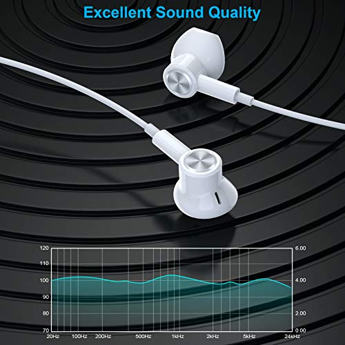 TITACUTE USB C Headphones for Galaxy S20 FE S23 Ultra Noise Cancelling Type C Earphone Magnetic Wired in Ear Headphone with Mic Stereo Earbuds for Samsung S21 S22 A53 Z Flip Pixel 6 7 6a OnePlus 11