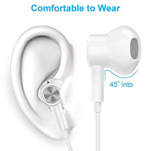 TITACUTE USB C Headphones for Galaxy S20 FE S23 Ultra Noise Cancelling Type C Earphone Magnetic Wired in Ear Headphone with Mic Stereo Earbuds for Samsung S21 S22 A53 Z Flip Pixel 6 7 6a OnePlus 11