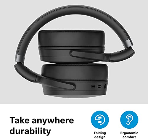 Sennheiser HD 450SE Bluetooth 5.0 Wireless Headphone with Alexa Built-in - Active Noise Cancellation, 30-Hour Battery Life, USB-C Fast Charging, Foldable - Black