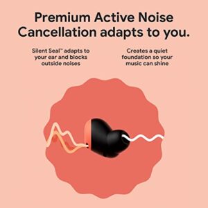 Google Pixel Buds Pro - Noise Canceling Earbuds - Up to 31 Hour Battery Life with Charging Case - Bluetooth Headphones - Compatible with Wireless Charging - Coral