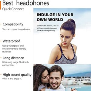 Wireless Earbuds, Bluetooth 5.3 Headphones with Active Noise Cancelling Air Buds Pods 3D Stereo in-Ear Built-in Microphone IPX7 Waterproof Earphones Sport Headsets for iPhone/Samsung/airpod Case