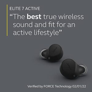 Jabra Elite 7 Active in-Ear Bluetooth Earbuds - True Wireless Sports Ear Buds ShakeGrip for The Ultimate Active fit and Adjustable Active Noise Cancellation - Black