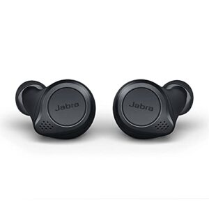 Jabra Elite Active 75t True Wireless Earbuds with Wireless Charging Enabled Case, Gray (Renewed)