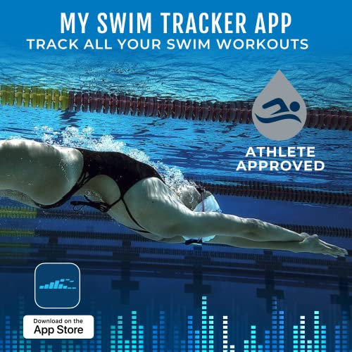 H2O Audio Interval - Swimming Headphones Made for Apple Watch with Bass-Amplified Surge S+ Swimming Earbuds - Bluetooth Swimming Headphones for Underwater Sports - 6-Hour Playtime - Waterproof IPX8