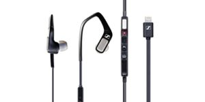 sennheiser ambeo smart headset (ios) – in-ear headphones with binaural audio – active noise cancellation, transparent hearing and 3d sound recording – black
