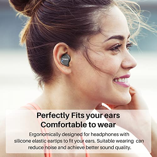 TOZO NC9 Pro 2022 Version Hybrid Active Noise Cancelling Wireless Earbuds IPX6 Waterproof Bluetooth in Ear Headphones Bluetooth 5.2 Stereo Earphones, Immersive Sound Premium Deep Bass Headset