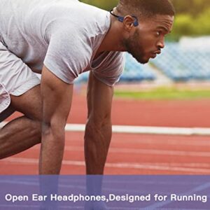 9 DIGITAL Bone Conduction Headphones Bluetooth, Wireless Open Ear Headphones Waterproof with Mic, Sweatproof Earphones, Sport Headset for Running Cycling, Gym, Biking, Workouts, Hiking & Climbing