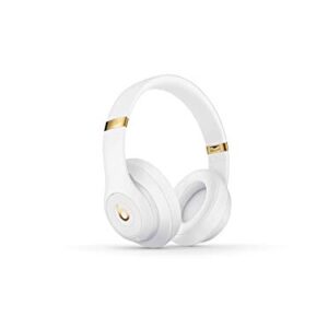 Beats Studio3 Wireless Noise Cancelling On-Ear Headphones - Apple W1 Headphone Chip, Class 1 Bluetooth, Active Noise Cancelling, 22 Hours Of Listening Time - White (Previous Model)