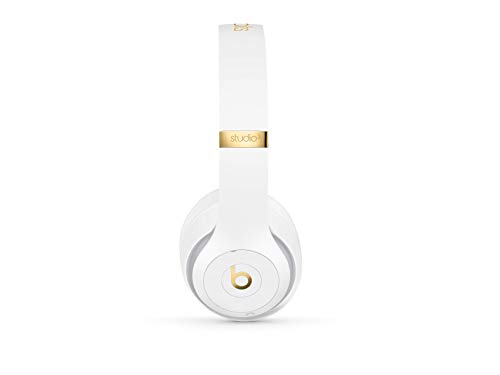 Beats Studio3 Wireless Noise Cancelling On-Ear Headphones - Apple W1 Headphone Chip, Class 1 Bluetooth, Active Noise Cancelling, 22 Hours Of Listening Time - White (Previous Model)