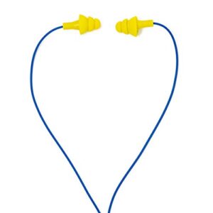 Plugfones Basic Earplug-Earbud Hybrid - Noise Reducing Earphones - Yellow