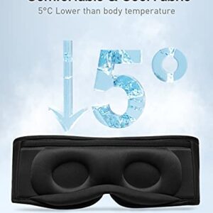 Sleep Headphones,Sleep Mask Bluetooth,Wireless Headphones for Sleeping,3D Light Blocking Music Eye Mask Bindfold Earbuds Cover with Adjustable Strap,Gifts for Men Women Insomnia Travel Nap Office