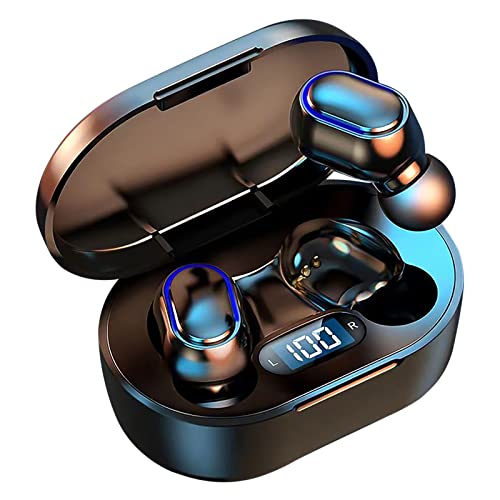 Anmery Wireless Earbuds with Wireless Charging Case Wireless Bluetooth 5.2 in Ear Built-in Microphone with Mic Noise Cancelling Headphones Premium Sound for Sports