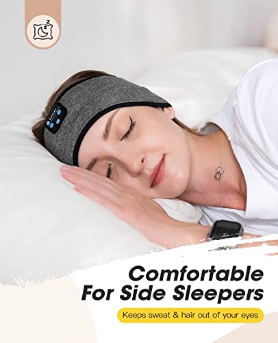 Perytong Sleep Headphones, Cozy Bluetooth Headphone Headband,Noise Cancelling Headphones for Sleeping, Headphone Band Built in Speakers Perfect for Side Sleepers,Workout,Running,Yoga,Travel,Insomnia