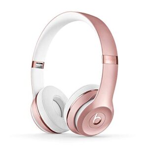 beats solo3 wireless on-ear headphones – apple w1 headphone chip, class 1 bluetooth, 40 hours of listening time – rose gold (previous model)