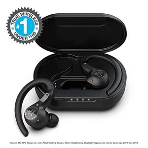 JLab Epic Air Sport ANC True Wireless Bluetooth 5 Earbuds | Headphones for Working Out | IP66 Sweatproof | 15-Hour Battery Life, 55-Hour Charging Case + Cloud Foam Mnemonic Earbud Tips
