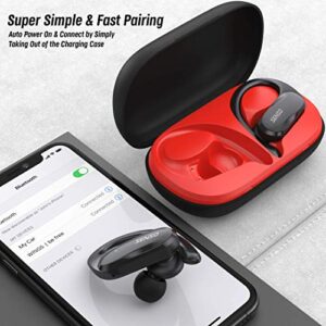 Senso Wireless Earbuds - Bluetooth True Wireless Earphones - TWS Best Sport Headphones for Workout Noise Cancelling Sweatproof Ear Buds with Mic 40 Hours Playtime for iPhone, Running, Gym